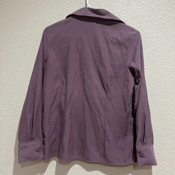 Hillard & Hanson Purple Button Up Shirt, S - Picture 5 of 5